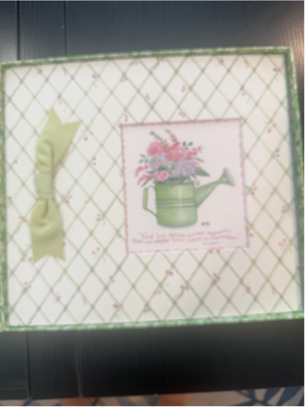 Unbranded Journal Notebook One Size White Green Floral Design